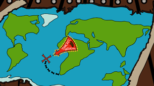 Possible location of Pancake Paradise from the animated cartoon series Pancake Paradise!