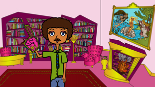 Pristine Christine's number one fan a screenshot from the animated cartoon series Pancake Paradise!