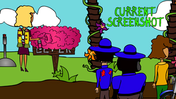 The current screenshot of the animated cartoon series Pancake Paradise!
